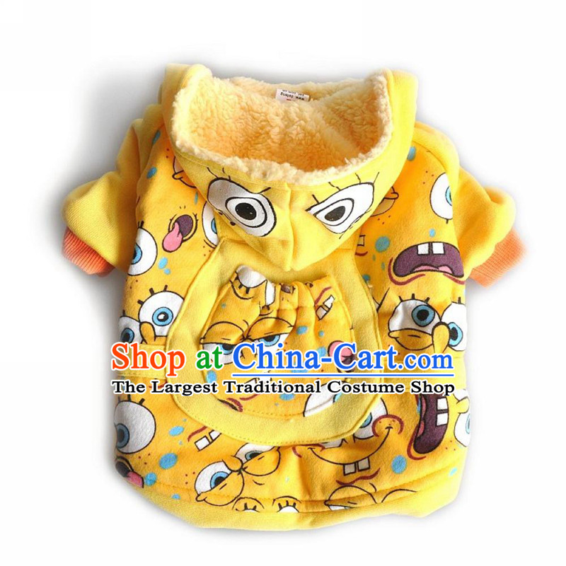 Chukchi pets dogs clothes clothes 2015 dog costume autumn and winter coat four legs with warm tedu sweater cartoon baby - Yellow M4-6, Nga dog YAPEE DOG) , , , (shopping on the Internet