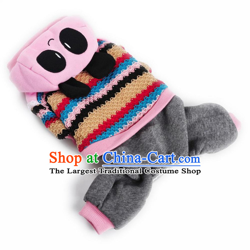 Chukchi pets dogs clothes clothes 2015 dog costume autumn and winter coat four legs with warm tedu sweater knitting Panda - Pink S 2-3, Nga dog YAPEE DOG) , , , (shopping on the Internet