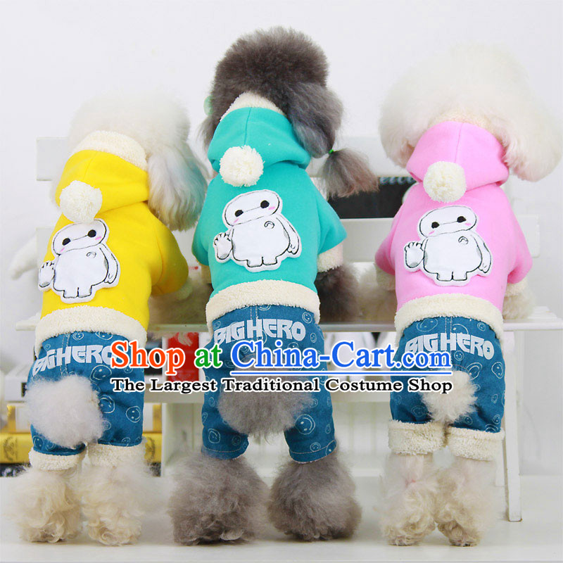 The pet dogs madden Mak dog clothes Fall/Winter Collections of four-footed yi small and medium-sized dog cotton wool sweater revealed the four pin No. 5 blue clothes chest 54- back long 41cm, Mak beans (madden) , , , shopping on the Internet