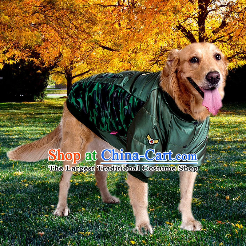 Chukchi camouflage Sunshine Large dog/clothing pet dog dress clothes Fall/Winter Collections of large dogs under my warm winter clothing 36#, green in the Chukchi CHUKCHI () , , , shopping on the Internet