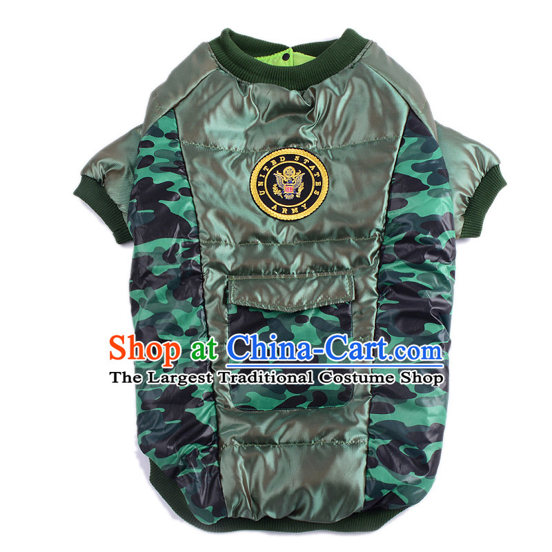 Chukchi camouflage Sunshine Large dog/clothing pet dog dress clothes Fall/Winter Collections of large dogs under my warm winter clothing 36#, green in the Chukchi CHUKCHI () , , , shopping on the Internet