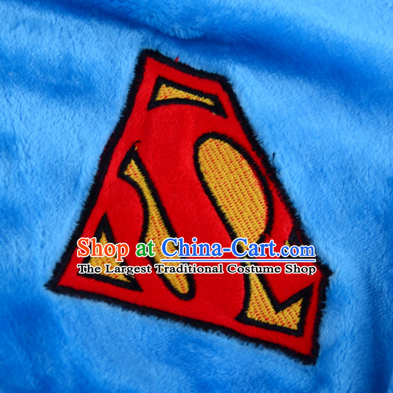 Dog clothes pet clothes chihuahuas VIP than Xiong tedu clothes dog puppies Fall/Winter Collections of four-footed costumes pet supplies blue-footed Superman L about 2-4, not suitable for shopping on the Internet has been pressed.