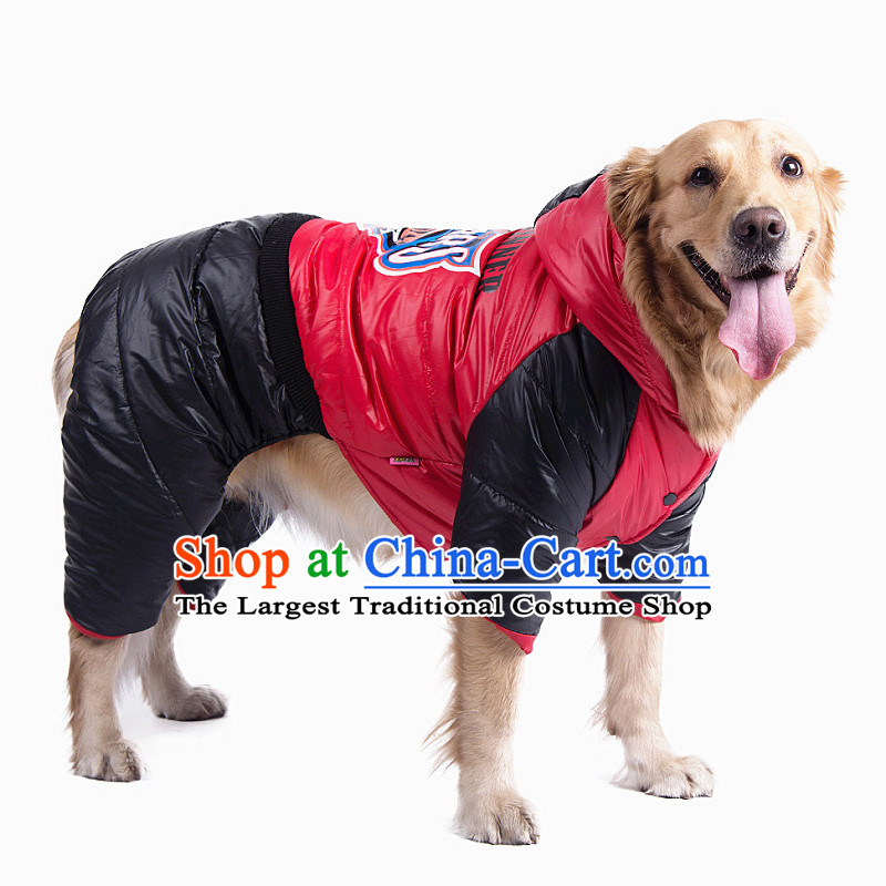 Chukchi H_1070 dress iceberg pet dog snowman clothes Fall_Winter Collections large dog clothes large dogs for winter thick red 36_