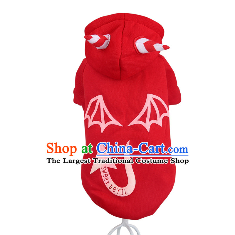 Resistant to Gatwick pet dog spring loaded clothes tedu Xiong clothes night light than Small Devil sweater red XL
