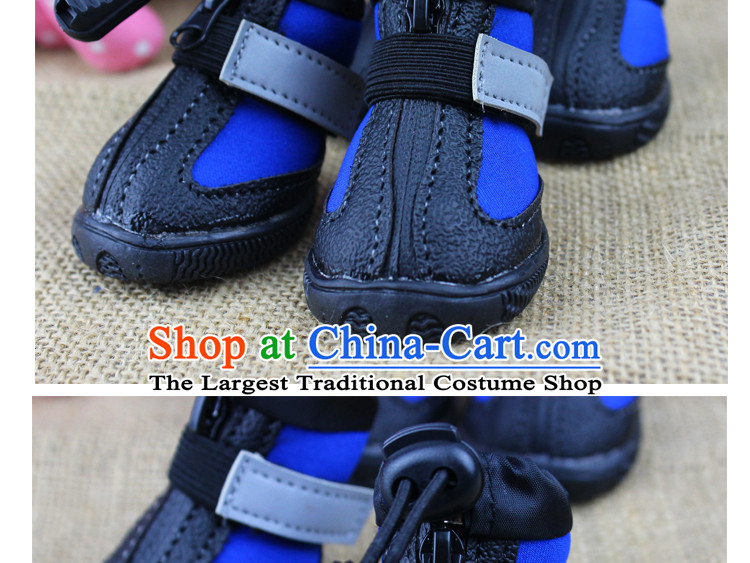Dog rain shoes pets shoes Jia Mei Lok-PET waterproof shoe tedu anti-slip snowshoes large dog shoes Classic Blue 5 pictures, prices, brand platters! The elections are supplied in the national character of distribution, so action, buy now enjoy more preferential! As soon as possible.