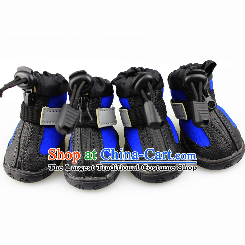 Dog rain shoes pets shoes Jia Mei Lok-PET waterproof shoe tedu anti-slip snowshoes large dog shoes Classic Blue Sapphire Blue No. 5, Lai , , , shopping on the Internet