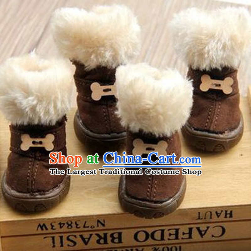 Pets are looking cotton shoes dog snowshoeing tedu waterproof non-slip shoes dog autumn and winter Warm shoe pink with drill no. 1 cotton shoes, the darling of the , , , shopping on the Internet