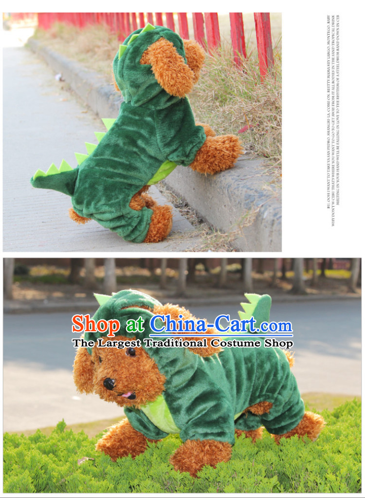 Zen claptrap dinosaur morph connecting cap cotton coat cotton pet tedu VIP Xiong dog clothes than four-legged spring loaded yi dark green M Back Long 27cm photo, prices, brand platters! The elections are supplied in the national character of distribution, so action, buy now enjoy more preferential! As soon as possible.