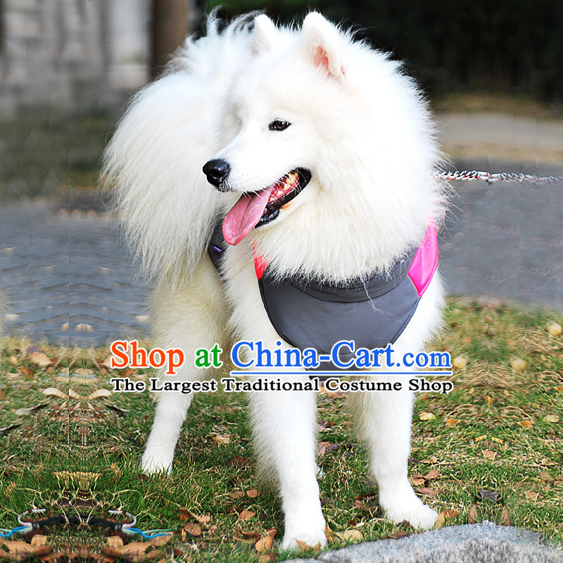 Pet dog warm winter clothing gross clothes Samoa Benaiah dogs in large dogs clothes, a magenta 8 applicable Back Long Chest 58-65CM 50CM neck of about 38,HI-PRO,,, shopping on the Internet