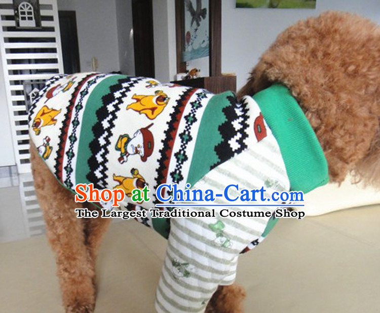 Yet thick pet clothing claptrap winter white cartoon forming the Netherlands Xiong VIP tedu than the lint-free cotton dog warm clothes No. 1 green stripes cartoon (plus) M pictures, lint-free price, brand platters! The elections are supplied in the national character of distribution, so action, buy now enjoy more preferential! As soon as possible.