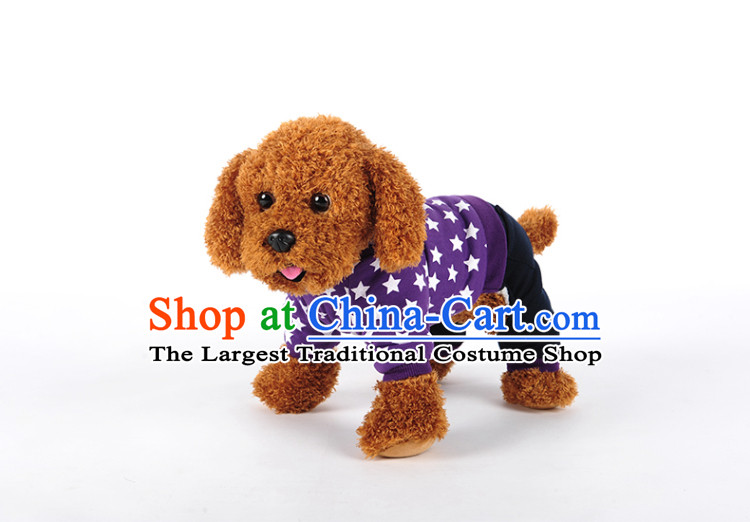 Huayuan hoopet pet four feet on the stars fall and winter warm clothes dog tedu than Xiong cotton apparel vip winter snow, Shui Pin 4 on Thick purple XL-back long 34-40cm picture, prices, brand platters! The elections are supplied in the national character of distribution, so action, buy now enjoy more preferential! As soon as possible.