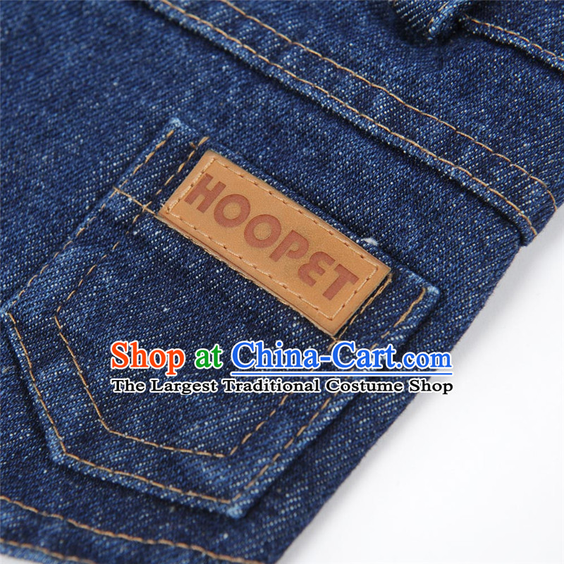 Huayuan hoopet pets jeans denim dress couples with the autumn and winter clothing four feet dogs replace tedu costumes, Shui Suet Jumpsuits blue denim jumpsuits XL-back long 33-38cm, Huayuan claptrap (hoopet) , , , shopping on the Internet