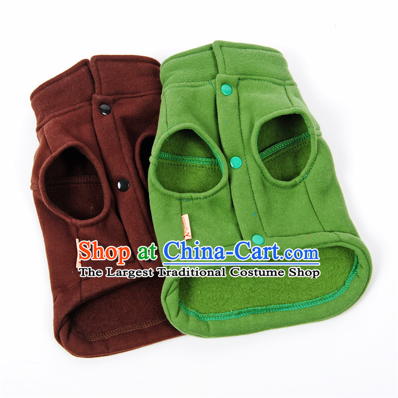 Hua Yuan hoopet autumn and winter clothing pets warm clothes dog lovers replace tedu than Xiong vest dress dog small dog with dark green ponies a autumn S-chest 30-34cm, Huayuan claptrap (hoopet) , , , shopping on the Internet