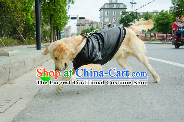 Hua Yuan hoopet dog clothes in large dogs leather garments large dog costume Kim Ha Shi Qi pet hair fall/winter collections loose lion Alaska black leather garments warm XL-chest 50-56cm picture, prices, brand platters! The elections are supplied in the national character of distribution, so action, buy now enjoy more preferential! As soon as possible.
