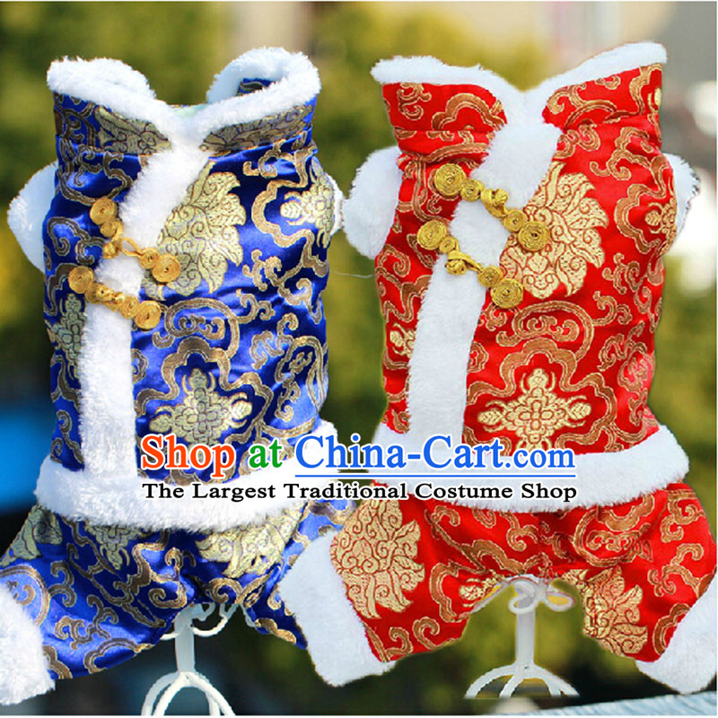 Pet dog clothes autumn and winter clothing pets in the new year four feet, Tang dynasty tedu VIP ãþòâ goodies snow, Shui than Xiong Chihuahuas Bai Nian Red XS( about suitable for 1-3)________ through catty shopping on the Internet has been pressed.