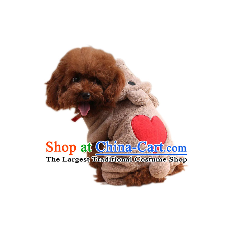 Load balancing fun dog clothes preppy love cubs four feet on ethnic morph thick_ with cap yi silver M