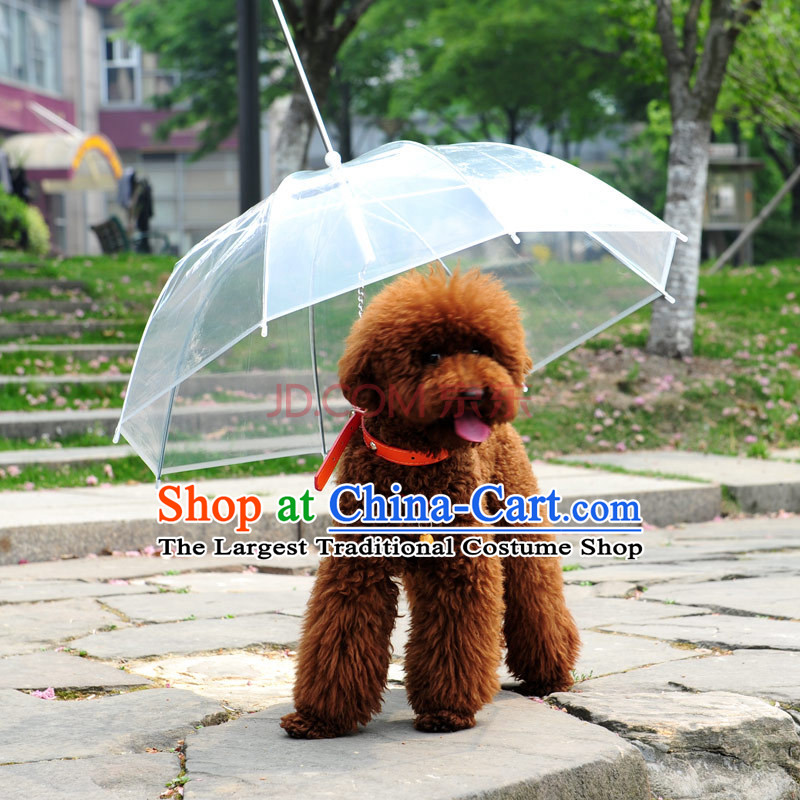 With dog chain dog umbrella pet umbrella tedu than small dogs dog Xiong dogs raincoat rain poncho supplies
