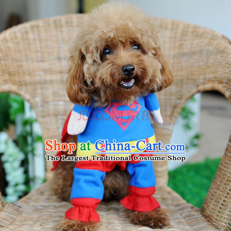 Huayuan hoopet Superman morph replacing pet dog clothes morph replacing tedu dog clothes autumn and winter clothes of the Superman Christmas XS, Huayuan claptrap (hoopet) , , , shopping on the Internet