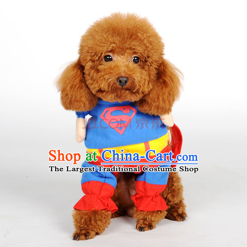 Huayuan hoopet Superman morph replacing pet dog clothes morph replacing tedu dog clothes autumn and winter clothes of the Superman Christmas XS, Huayuan claptrap (hoopet) , , , shopping on the Internet