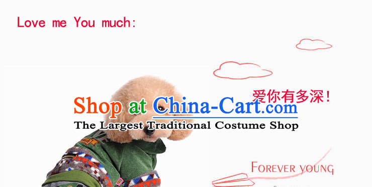 Chukchi 2014 NEW MANAGED BY dog clothes pet dog clothing and autumn and winter clothing four boxed tedu than Xiong Green 14 gauge picture, prices, brand platters! The elections are supplied in the national character of distribution, so action, buy now enjoy more preferential! As soon as possible.