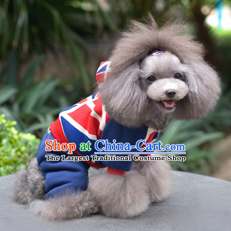 Chukchi new pet flag color woolen clothing dog clothes warm winter clothing four legs cap pet dress blue 10#, CHUKOT CHUKCHI () , , , shopping on the Internet