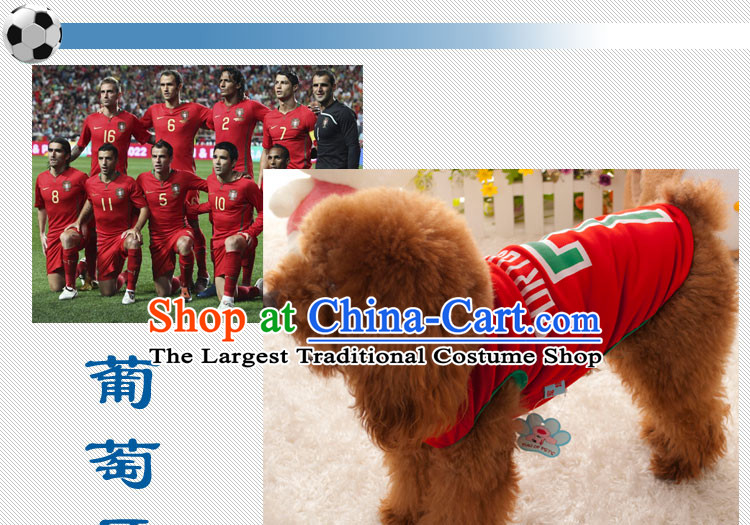 Madden pets dogs tedu vip spring and summer New World Cup Football vest dog clothes red bar Spain s breast 35 back long 25 pictures, prices, brand platters! The elections are supplied in the national character of distribution, so action, buy now enjoy more preferential! As soon as possible.