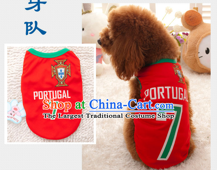 Madden pets dogs tedu vip spring and summer New World Cup Football vest dog clothes red bar Spain s breast 35 back long 25 pictures, prices, brand platters! The elections are supplied in the national character of distribution, so action, buy now enjoy more preferential! As soon as possible.