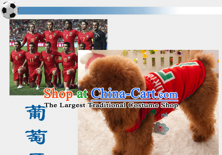 Madden pets dogs tedu vip spring and summer New World Cup Football vest dog clothes red bar Spain M of brassieres 40 back long 30 pictures, prices, brand platters! The elections are supplied in the national character of distribution, so action, buy now enjoy more preferential! As soon as possible.