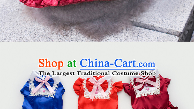 Pet dog spring and summer clothing dog clothes Lolita lamings skirt tedu than Xiong VIP Hiromi dress Blue M of pictures, prices, brand platters! The elections are supplied in the national character of distribution, so action, buy now enjoy more preferential! As soon as possible.