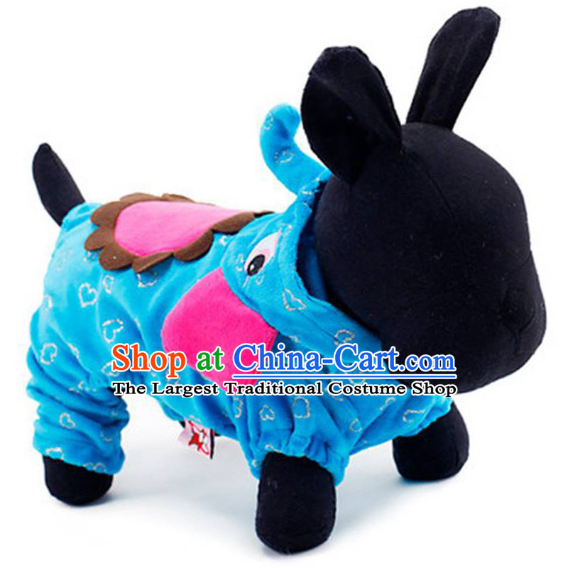 Petcircle elephant dance morph pets in the countrysides small dog clothing vip tedu than the autumn and winter clothing Xiong morph flying elephants _ Blue L