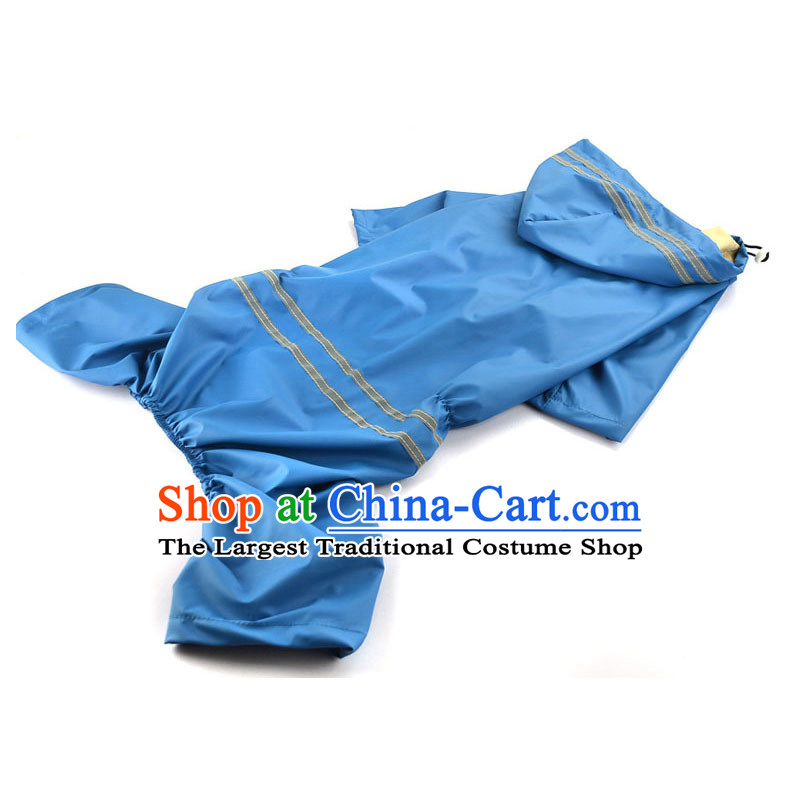 Transfer of small and medium-sized dogs night light raincoat pet dog waterproof clothing blue 6XL, Some raise their heads Paradise Shopping on the Internet has been pressed.