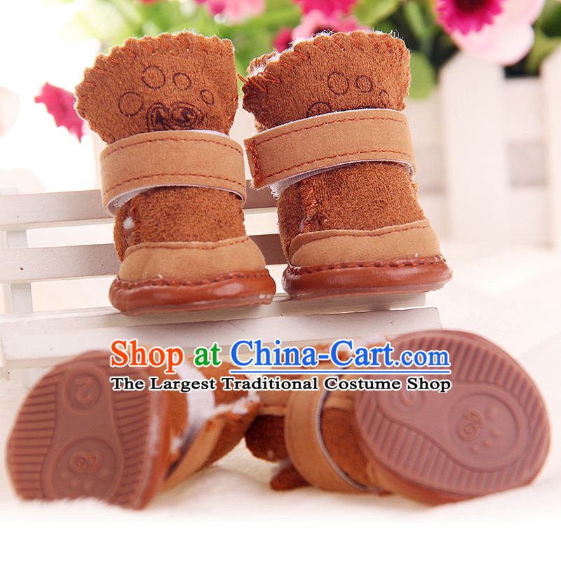 Dog shoes sub tedu dog shoes for autumn and winter Lamb Wool Velvet snowshoeing than Xiong VIP Hiromi pet dogs small cotton shoes snowshoeing Maroon 1, Francis (kaluofu) , , , shopping on the Internet