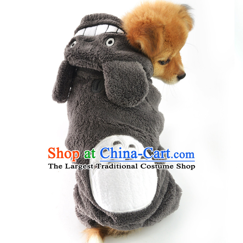 Fast skip dog clothes pet four feet, Yi morph replacing autumn warm winter Feather   tedu than small dogs Dress Bear VIP load spring and autumn coral dog sweater package mail coral XXSTOXL_
