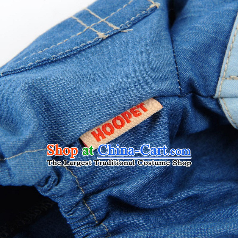 Huayuan hoopet tedu than Xiong dog spring and summer clothing casual clothes with pets in the four-pin jeans XL-back long 35-40cm, Huayuan claptrap (hoopet) , , , shopping on the Internet