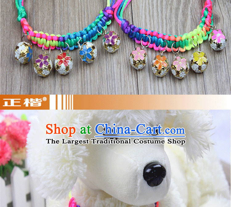 Pet Supplies cats and dogs jewelry chromatic bell collar necklace picture, prices, brand platters! The elections are supplied in the national character of distribution, so action, buy now enjoy more preferential! As soon as possible.