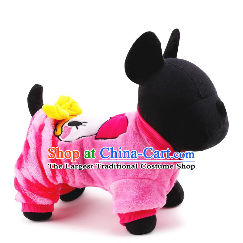 Pet dog clothes petcircle footed yi tang duckling of four_footed yi small dog clothing vip tedu Xiong of autumn and winter clothing than new pink XXSTOXL_