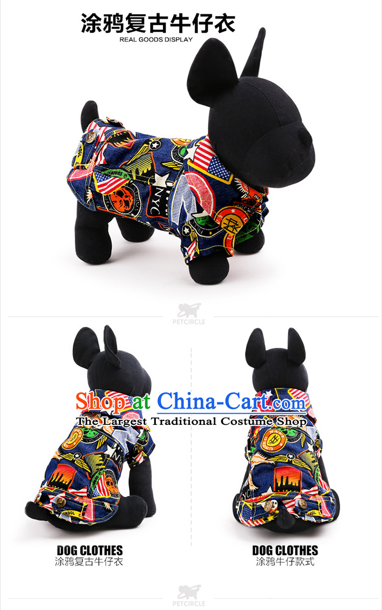 Petcircle dog autumn and winter clothing new graffiti retro cowboy Yi Tedu Hiromi than pet dog clothes Xiong both feet yi dot M picture, prices, brand platters! The elections are supplied in the national character of distribution, so action, buy now enjoy more preferential! As soon as possible.