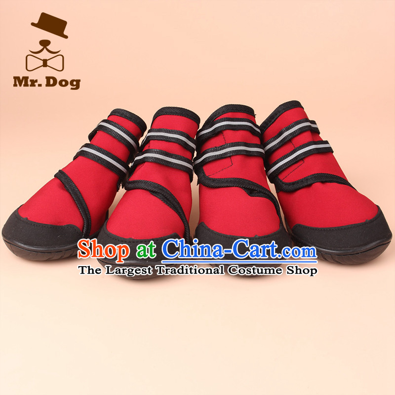 Non-slip wear large dog mr.dog shoes pet waterproof shoe gross shoes dog shoes pet dogs XXL, rain shoes red (mr.dog) , , , shopping on the Internet