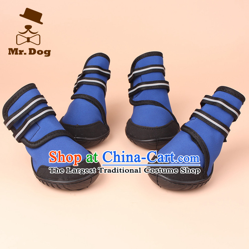 Non-slip wear large dog mr.dog shoes pet waterproof shoe gross shoes dog shoes pets rain shoes blue XL, dogs (mr.dog) , , , shopping on the Internet