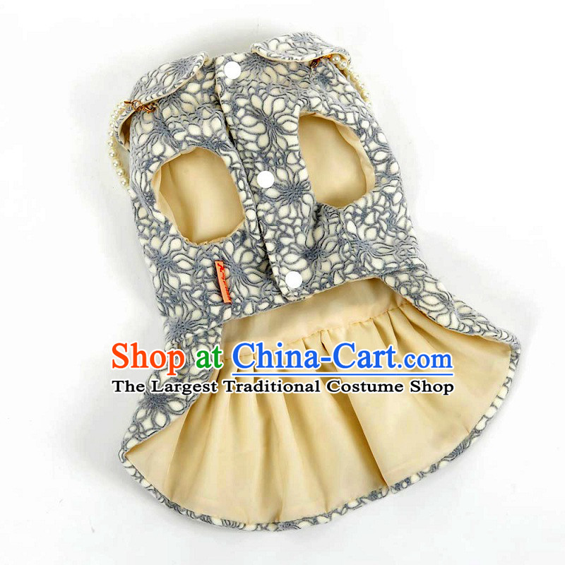 Huayuan hoopet vip dog autumn and winter clothing dresses pet costumes small incense Wind Vest skirt L-chest pearl 40-46cm, Wai Wah Chong (hoopet yuan) , , , shopping on the Internet
