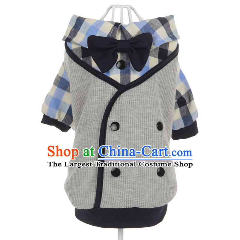 Hua Yuan hoopet dog clothes tedu ?ta autumn and winter snow jacket, warm, Pets dress two false vest shirt collar XL_chest 45_50cm