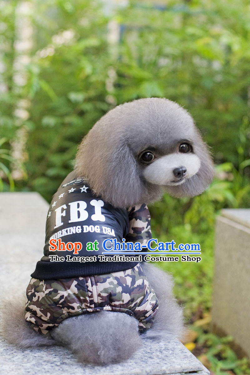 The new camouflage thick cotton FBI tedu dog clothes Fall/Winter Collections VIP pet four feet down picture color clothes L Recommendations 3.5 to 5.5 picture, prices, brand platters! The elections are supplied in the national character of distribution, so action, buy now enjoy more preferential! As soon as possible.