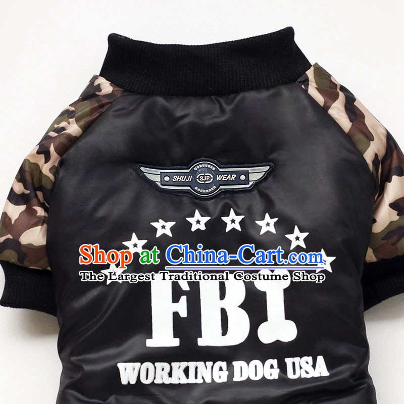 The new camouflage thick cotton FBI tedu dog clothes Fall/Winter Collections vip pet four feet down picture color clothes L Recommendations 3.5 to 5.5,bellfor,,, shopping on the Internet