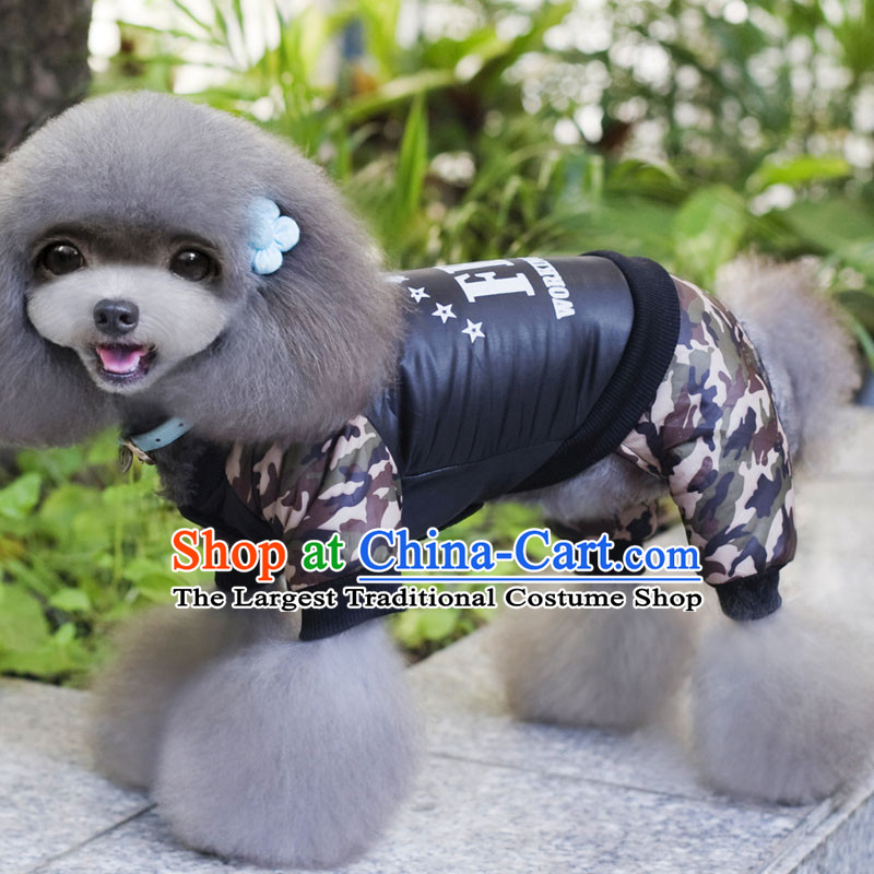The new camouflage thick cotton FBI tedu dog clothes Fall/Winter Collections vip pet four feet down picture color clothes L Recommendations 3.5 to 5.5,bellfor,,, shopping on the Internet