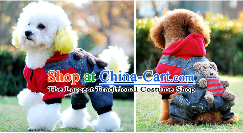 Dog clothes dog Hiromi than Xiong vip tedu dog-footed clothes pet supplies load autumn and winter clothing c.o.d. coral red 6 chest 60cm back long 40cm weight within 15 catty picture, prices, brand platters! The elections are supplied in the national character of distribution, so action, buy now enjoy more preferential! As soon as possible.