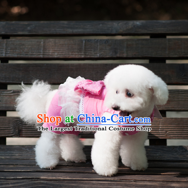 Pet dog costume of autumn and winter clothing dog) thick-yi tedu Hiromi than Xiong autumn and winter coat thickness of four feet of red lace big butterfly blue 10, Lai , , , shopping on the Internet