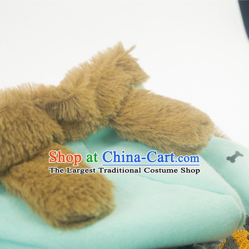 Pet dog costume of autumn and winter clothing dog) thick-yi tedu Hiromi than Xiong autumn and winter coat four feet thick green rascal 18, Blue Lai , , , shopping on the Internet