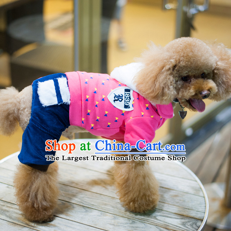 Pet dog costume of autumn and winter clothing dog_ thick_yi tedu Hiromi than Xiong autumn and winter coat four feet thick 1839 army emblem of the Red 12