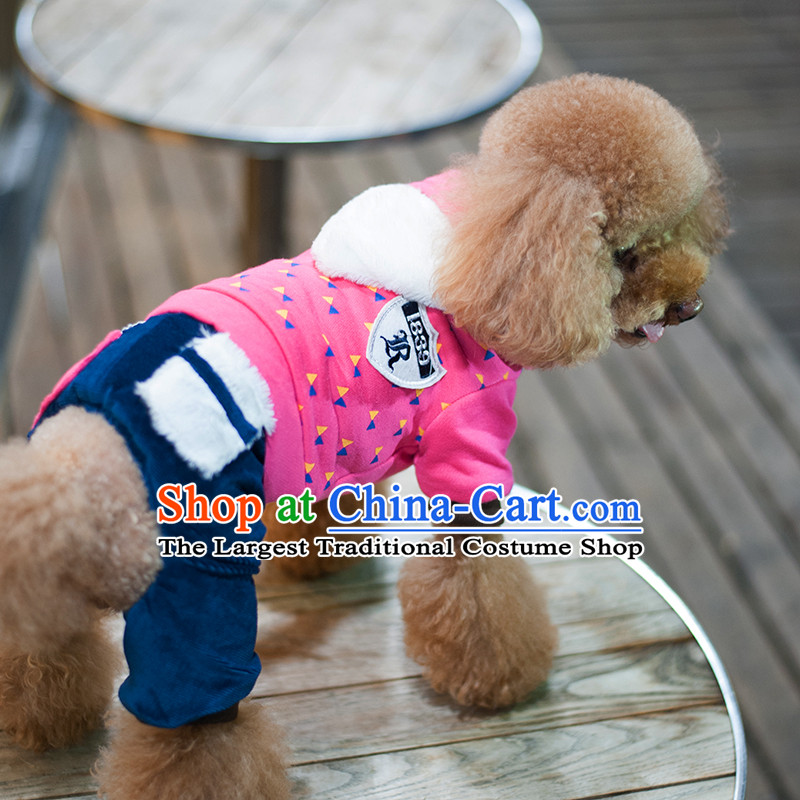 Pet dog costume of autumn and winter clothing dog) thick-yi tedu Hiromi than Xiong autumn and winter coat four feet thick 1839 army emblem in red, blue 12 Lai , , , shopping on the Internet