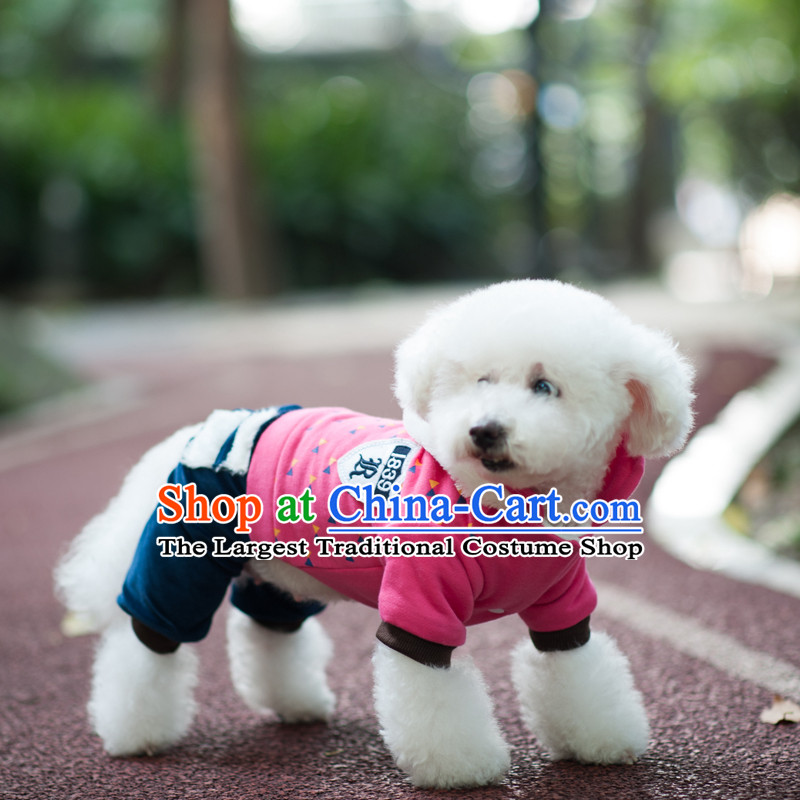 Pet dog costume of autumn and winter clothing dog) thick-yi tedu Hiromi than Xiong autumn and winter coat four feet thick 1839 army emblem in red, blue 12 Lai , , , shopping on the Internet